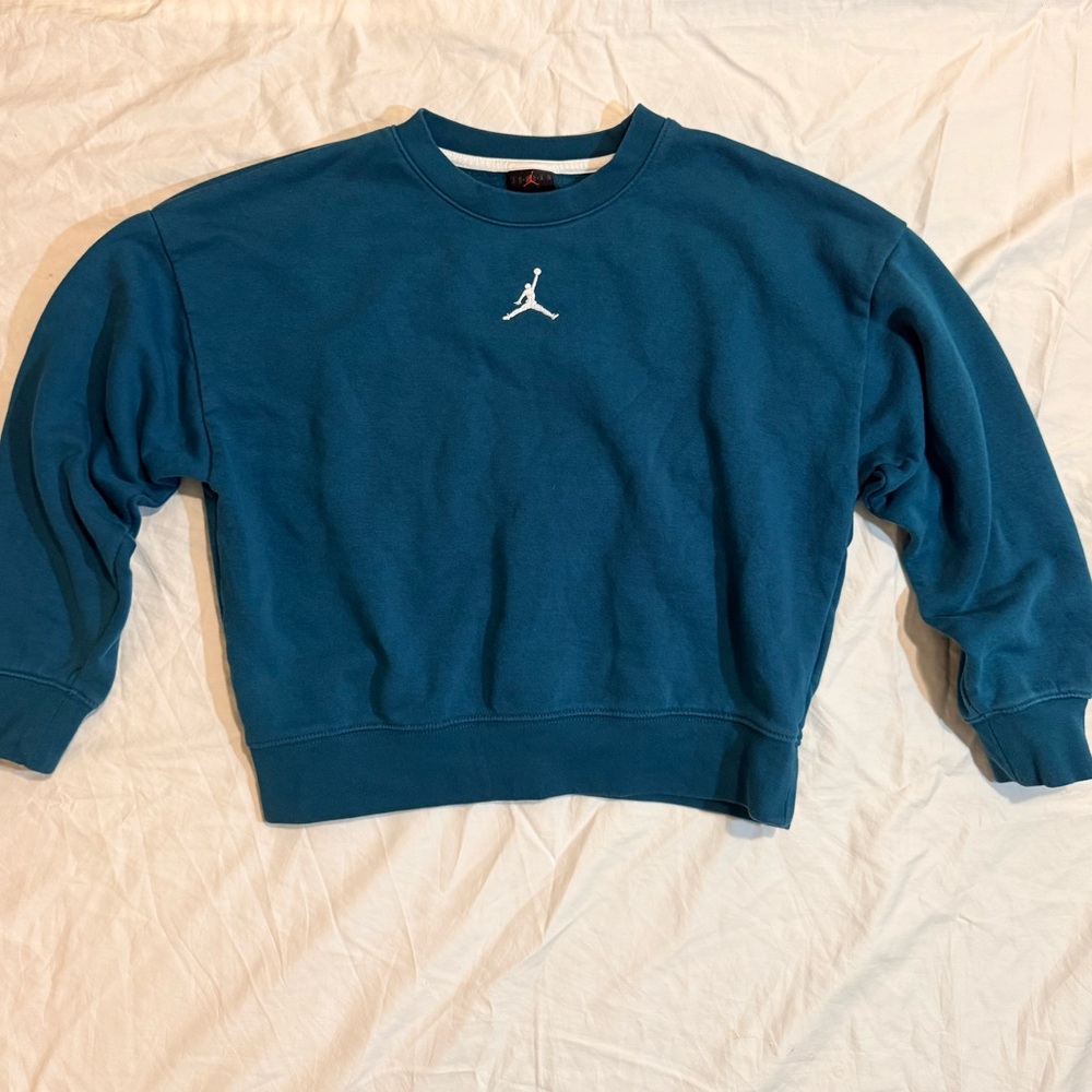 Jordan Youth Teal Crewneck Sweater
